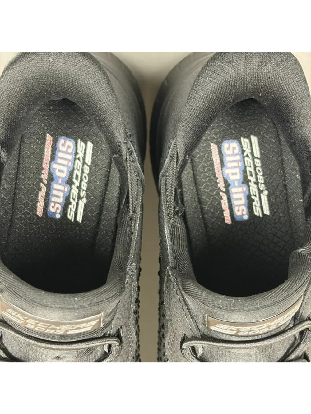 Skechers Bobs Slip-Ins Sport Chaos Daily Glitz Athletic Shoes Womens 7 Black